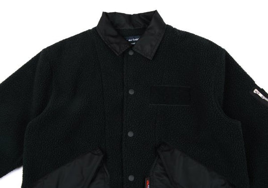 COMME des GARCONS HOMME Nylon Panel Jacket Black Size XS