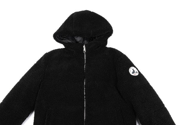 JOTT Reversible Hooded Boa Sleeve Patch Jacket Black Size M