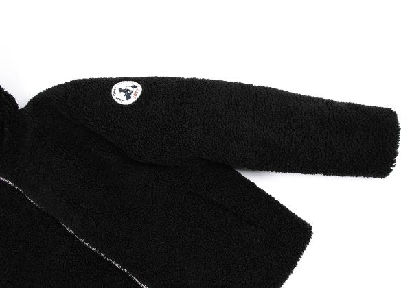JOTT Reversible Hooded Boa Sleeve Patch Jacket Black Size M