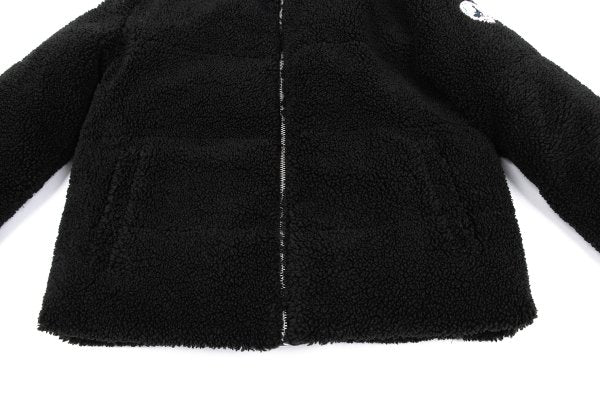JOTT Reversible Hooded Boa Sleeve Patch Jacket Black Size M