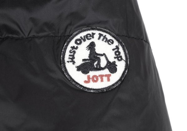 JOTT Reversible Hooded Boa Sleeve Patch Jacket Black Size M