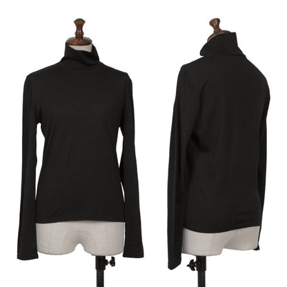 Yohji Yamamoto NOIR Wool High-Neck Long Shirt Black Size 3