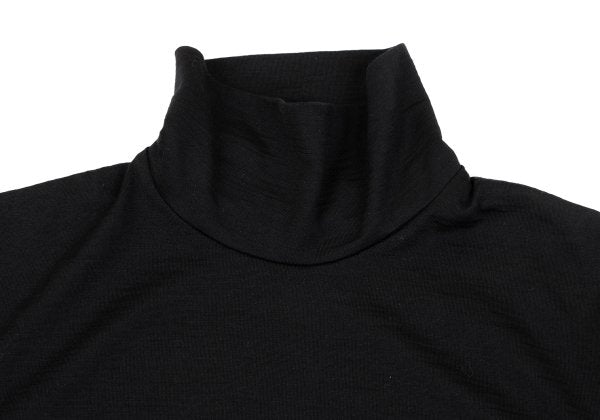 Yohji Yamamoto NOIR Wool High-Neck Long Shirt Black Size 3