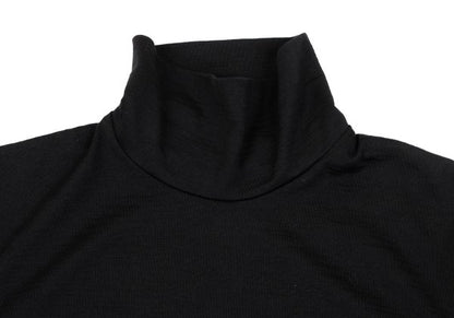Yohji Yamamoto NOIR Wool High-Neck Long Shirt Black Size 3