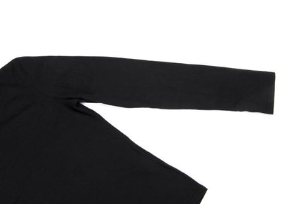 Yohji Yamamoto NOIR Wool High-Neck Long Shirt Black Size 3