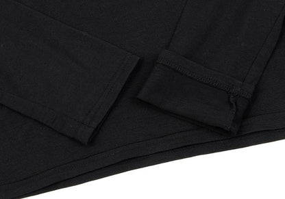 Yohji Yamamoto NOIR Wool High-Neck Long Shirt Black Size 3