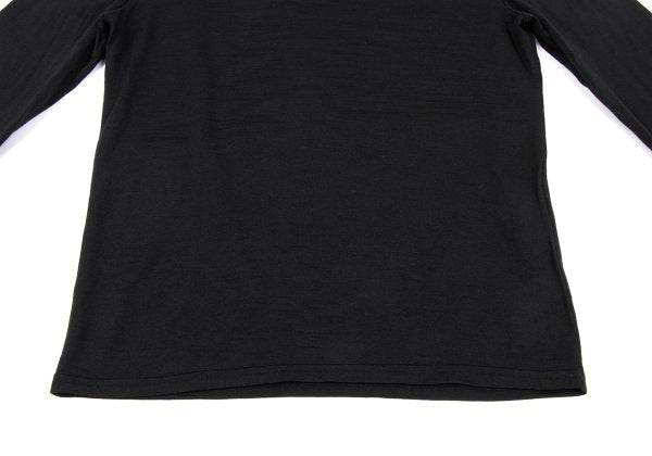 Yohji Yamamoto NOIR Wool High-Neck Long Shirt Black Size 3