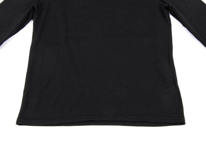 Yohji Yamamoto NOIR Wool High-Neck Long Shirt Black Size 3