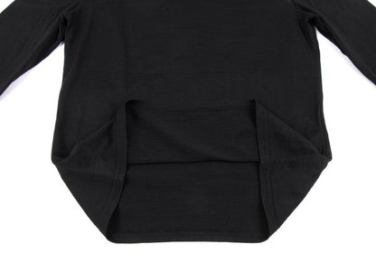 Yohji Yamamoto NOIR Wool High-Neck Long Shirt Black Size 3