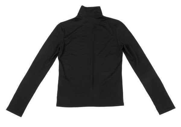 Yohji Yamamoto NOIR Wool High-Neck Long Shirt Black Size 3