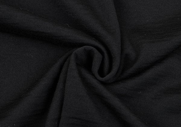 Yohji Yamamoto NOIR Wool High-Neck Long Shirt Black Size 3