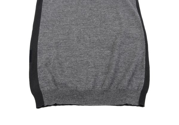 Y's Cotton Wool Paneled Tank Top Gray Size 2