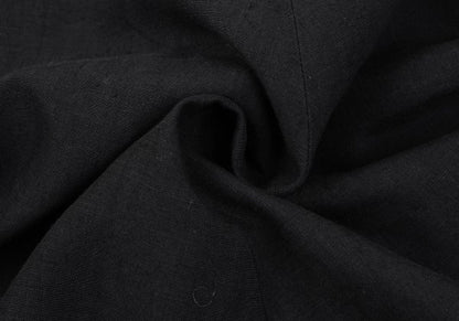 Y's Linen Front Welt Pocket Midi Skirt Black Size 2