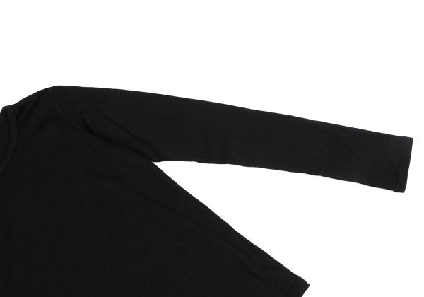 MICHIKO by Y's Wool Boat Neck Top Black Size 2