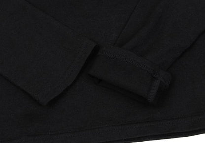 MICHIKO by Y's Wool Boat Neck Top Black Size 2
