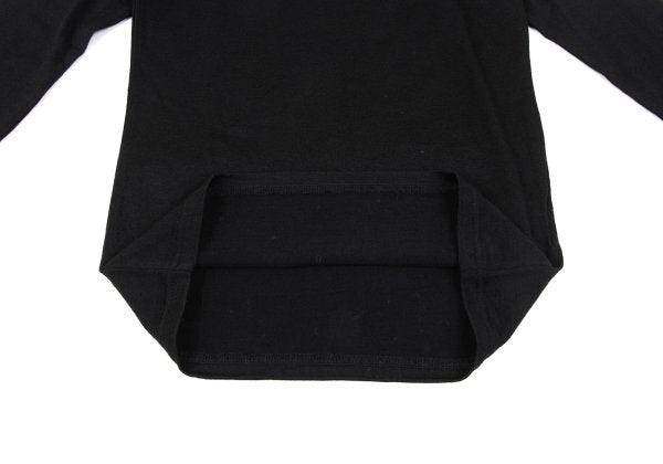MICHIKO by Y's Wool Boat Neck Top Black Size 2