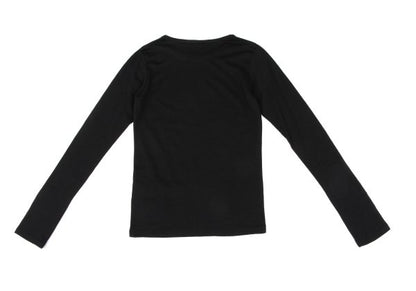 MICHIKO by Y's Wool Boat Neck Top Black Size 2