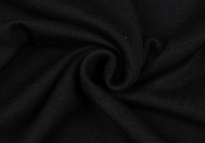 MICHIKO by Y's Wool Boat Neck Top Black Size 2