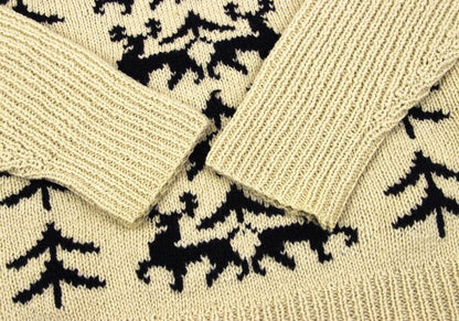 45rpm Wool Nordic Low Gauge High Neck Sweater Beige Size M