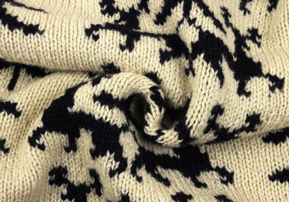 45rpm Wool Nordic Low Gauge High Neck Sweater Beige Size M