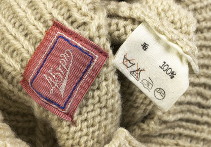 45rpm Wool Nordic Low Gauge High Neck Sweater Beige Size M