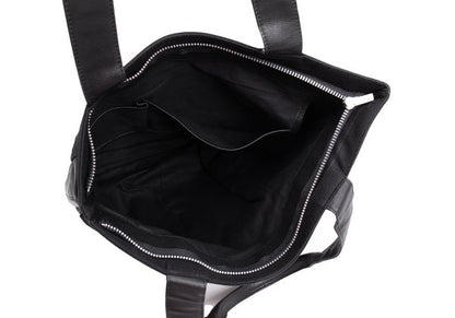 Y's Leather Trim Tote Bag Black