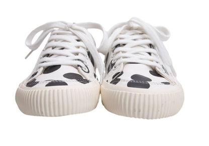 Y's Canvas Dot Print Low-Top Sneakers White Size 23CM