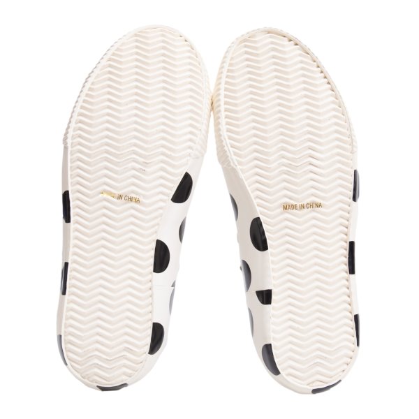 Y's Canvas Dot Print Low-Top Sneakers White Size 23CM