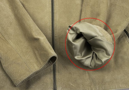 Calvin Klein Leather Jacket Beige Size M