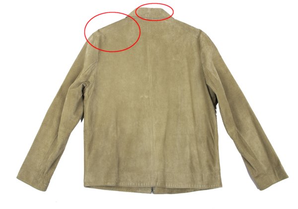 Calvin Klein Leather Jacket Beige Size M