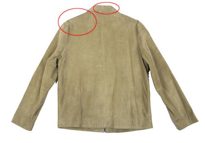 Calvin Klein Leather Jacket Beige Size M