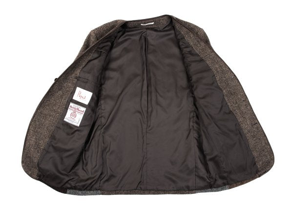 Papas Harris Tweed Patchwork Jacket Brown Size M46