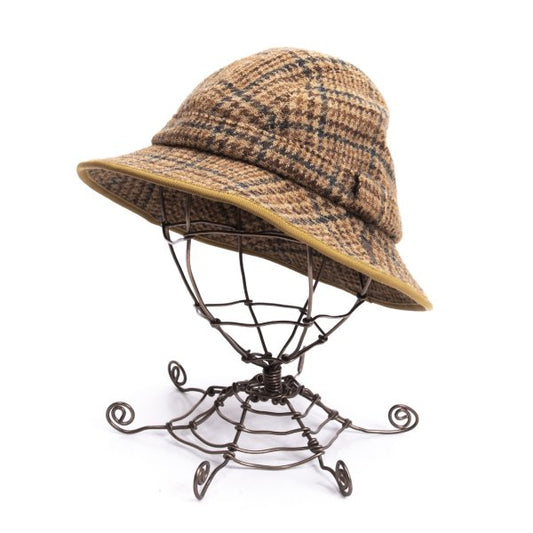 Papas Wool Check Tweed Hat Brown Size M
