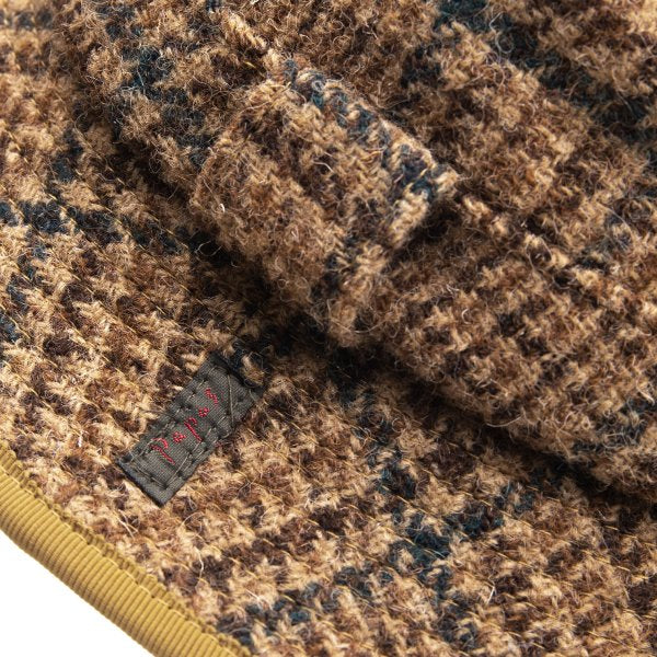 Papas Wool Check Tweed Hat Brown Size M