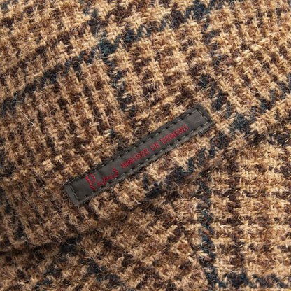 Papas Wool Check Tweed Hat Brown Size M