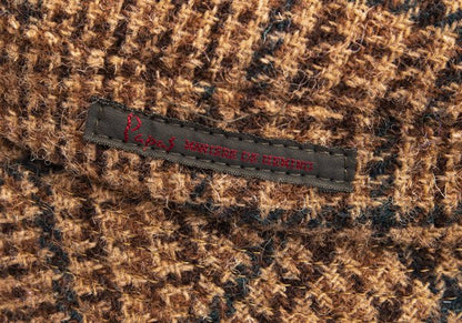 Papas Wool Check Tweed Hat Brown Size M