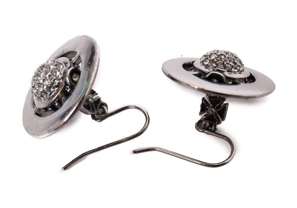 Vivienne Westwood Orb Earrings Black