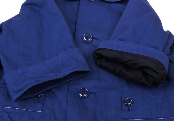 Yohji Yamamoto NOIR Cotton Raglan Round Jacket Blue Size 2