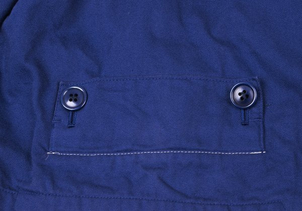 Yohji Yamamoto NOIR Cotton Raglan Round Jacket Blue Size 2