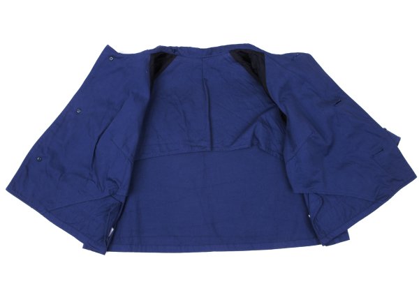Yohji Yamamoto NOIR Cotton Raglan Round Jacket Blue Size 2