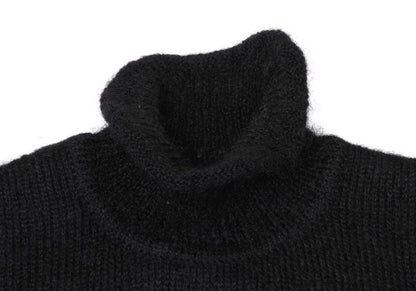 Jean Paul GAULTIER HOMME Black Turtleneck Sweater Size 48