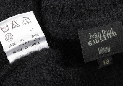 Jean Paul GAULTIER HOMME Black Turtleneck Sweater Size 48