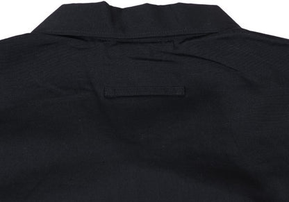 Jean Paul GAULTIER HOMME Cotton Lace-Up Shirt Black Size 48