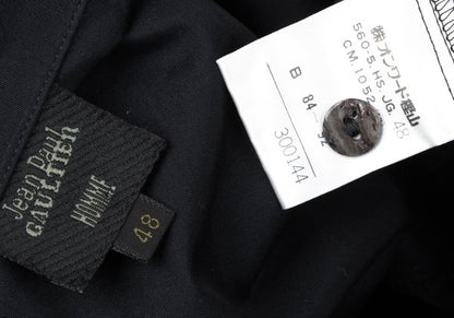 Jean Paul GAULTIER HOMME Cotton Lace-Up Shirt Black Size 48