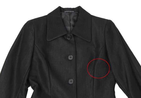 A.T ATSURO TAYAMA Wool Blend Jacket Black Size S