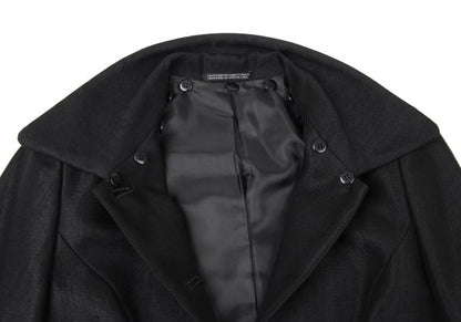 A.T ATSURO TAYAMA Wool Blend Jacket Black Size S