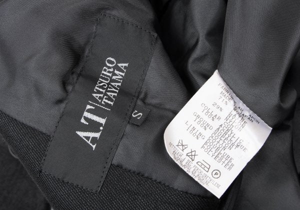 A.T ATSURO TAYAMA Wool Blend Jacket Black Size S