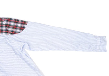 COMME des GARCONS HOMME DEUX Yoke Check Shirt Blue Size L