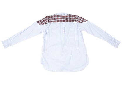 COMME des GARCONS HOMME DEUX Yoke Check Shirt Blue Size L