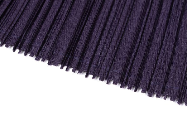 PLEATS PLEASE Zigzag Skipper High Neck L/S Tee Purple Size 4